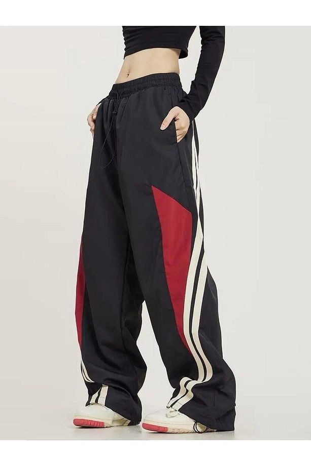 Retro Baggy Renkli Eşofman Altı - 3