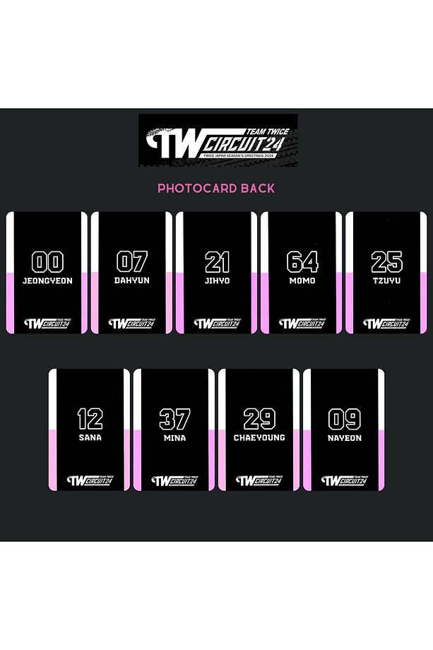 TWICE '' Team Twice Circuit 24 Japan SG 2024 '' PC Set 2 - 4