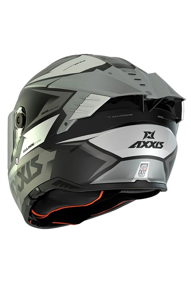 HAWK SV EVO IXIL A02 MATT TITANIUM MOTOSİKLET KASKI ECE 22.06 ve DOT - 3