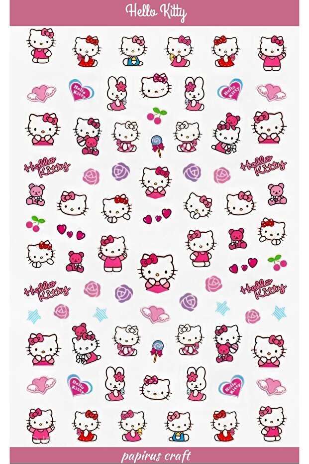 Hello Kitty 47 наклейок - 3
