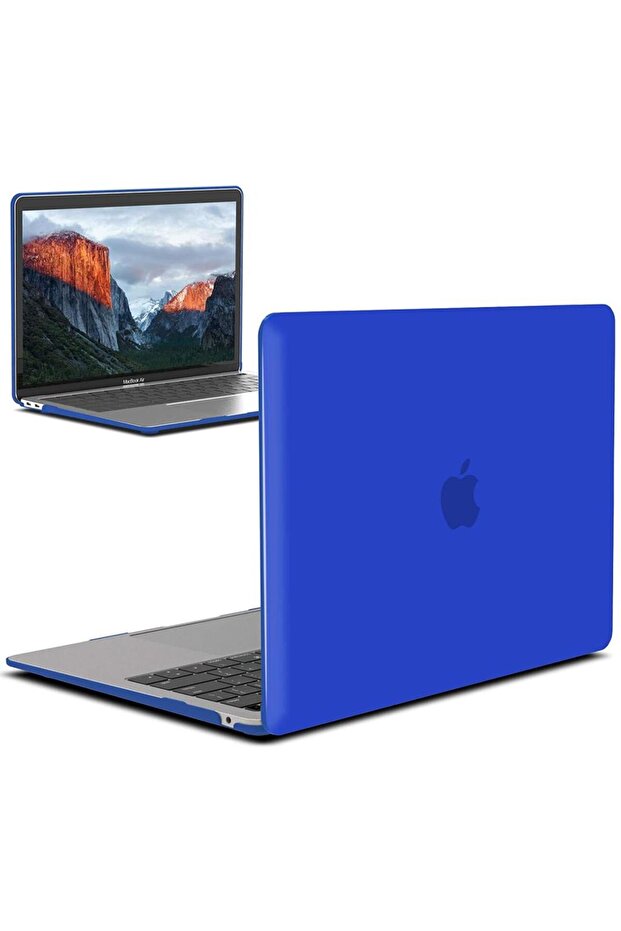 Apple 13" Macbook Air 2020 (M1) A2337 Lacivert Kılıf Koruyucu Kapak Cmatm-133db - 1