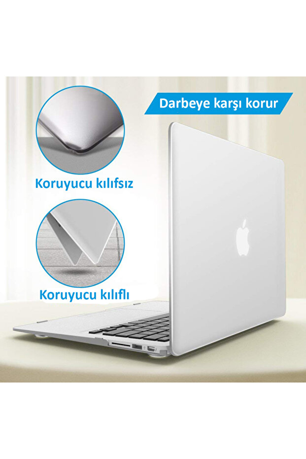 Apple 13" Macbook Air 2020 (M1) A2337 Lacivert Kılıf Koruyucu Kapak Cmatm-133db - 5