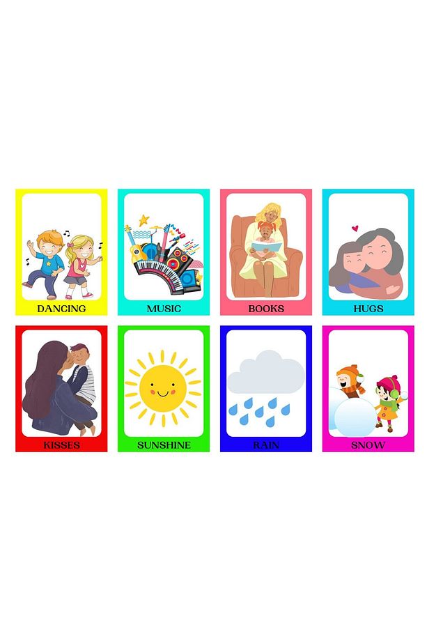 THINGS THAT MAKE ME HAPPY FLASHCARD: Memory And Matching Game - 3