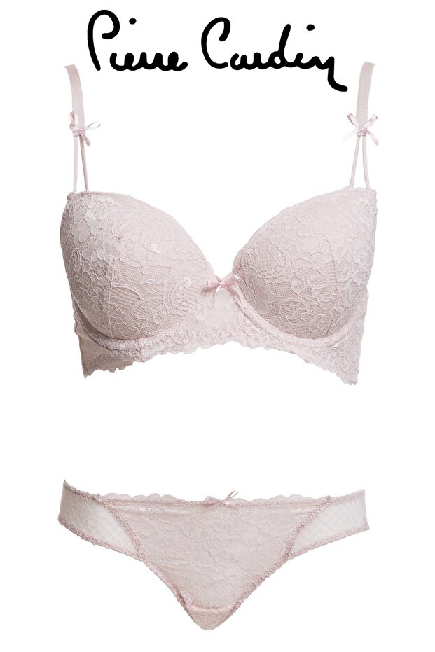 Women's Powder 4031 Milan Underwire Supported Lace Bra Set
