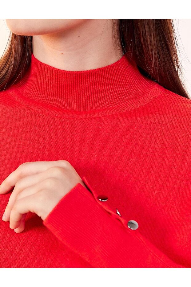 Basic Triko Bluz - 5