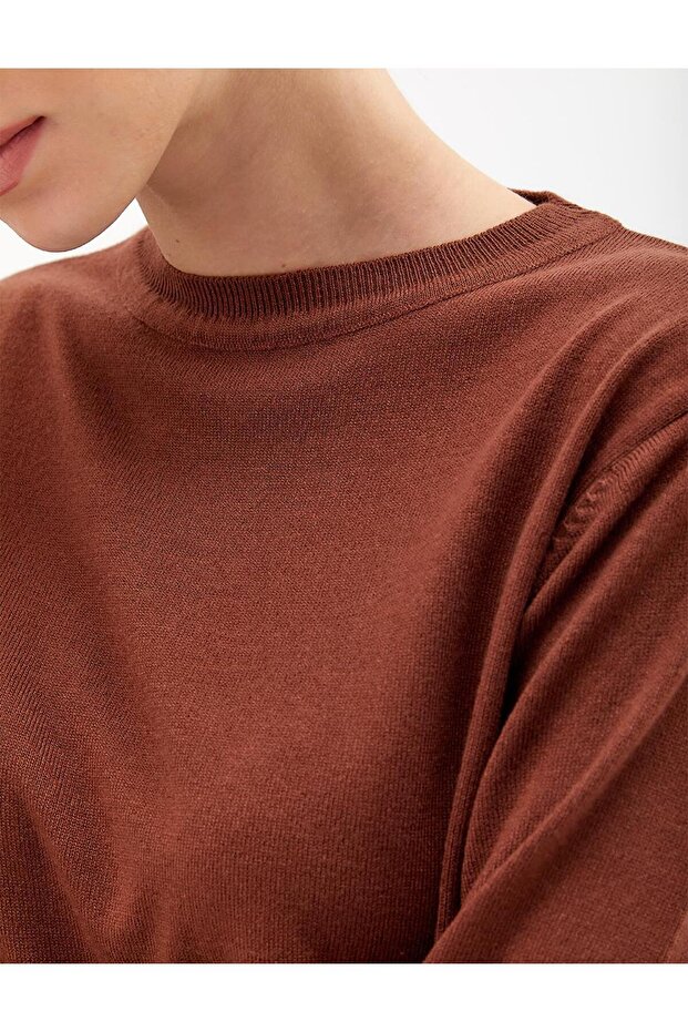 Sıfır Yaka Triko Bluz - 5