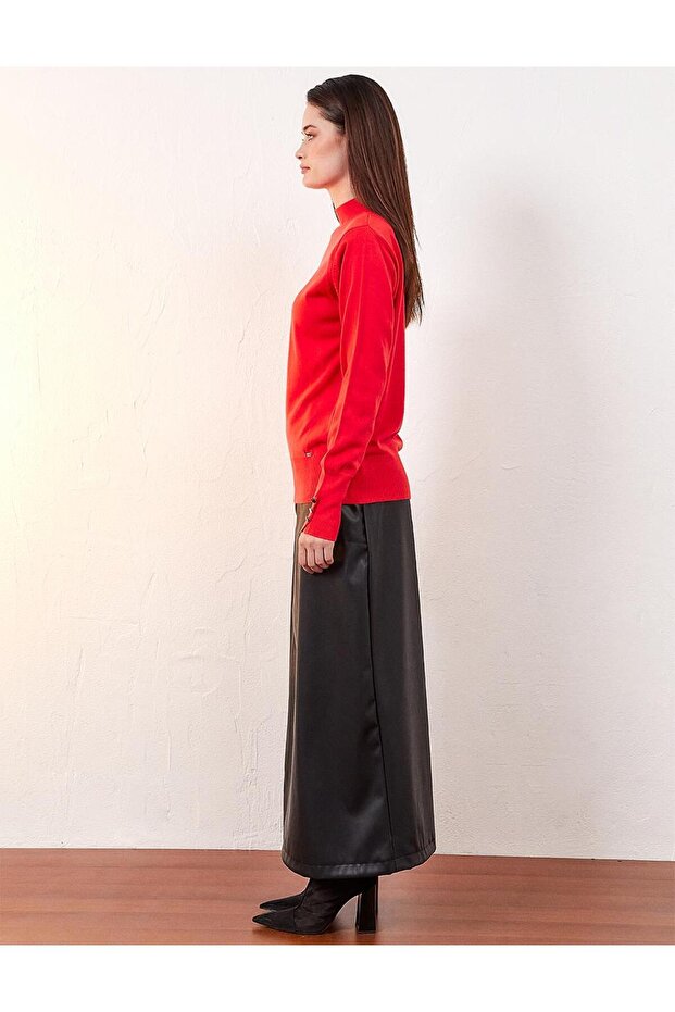 Basic Triko Bluz - 4