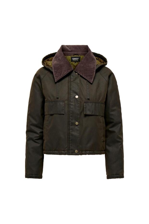 ONLMOUNTAIN WASHED SHORT JACKET CS OTW Black Olive - 1