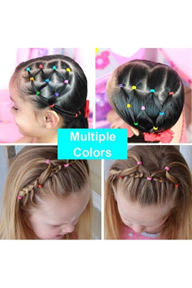 800 Pieces of Hair Braid Elastics, Elastic Clasps for Baby, Elastic Clasps for Girls
