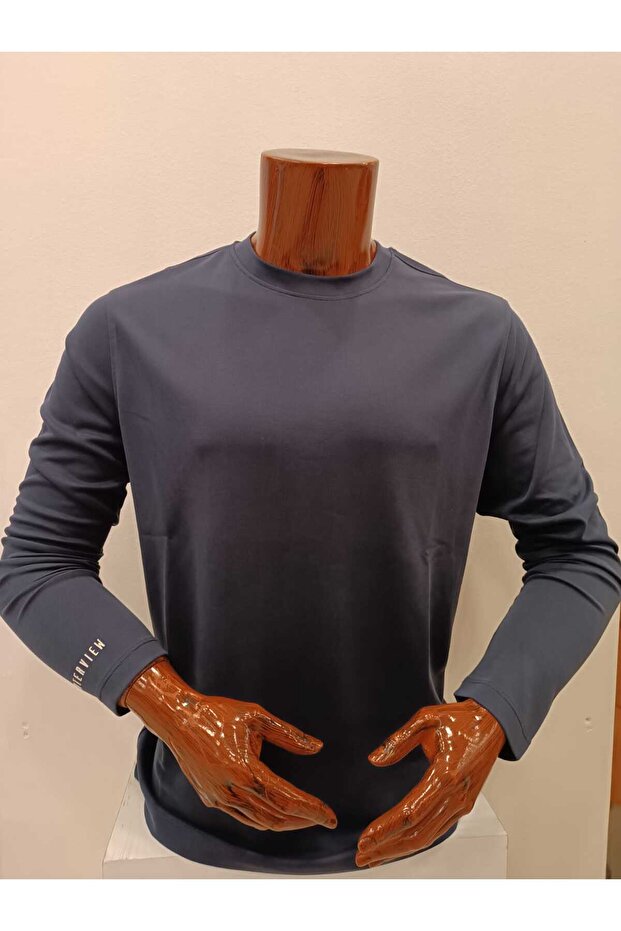 İNTERVİEW MODAL DOKUMA BİSİKLET YAKA SWEATSHIRT - 1