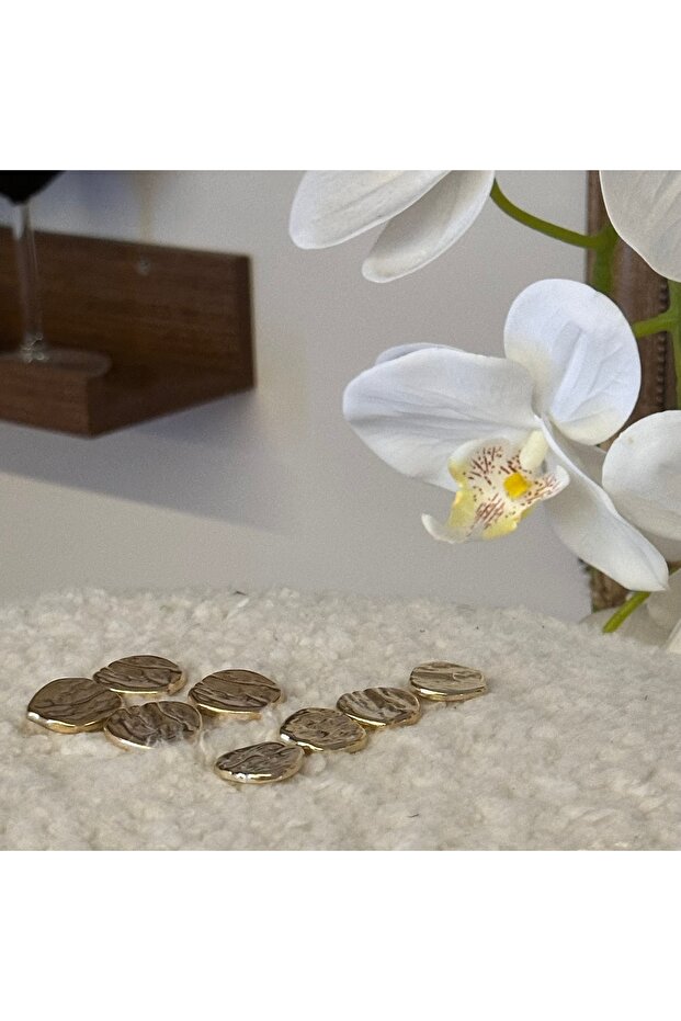 طقم أزرار سترة بليزر ذهبي - 2