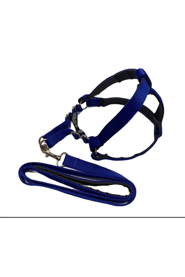 Köpek Yumuşak Doku Destekli Göğüs Tasması Seti Lacivert S Beden 1,5Cm - 1