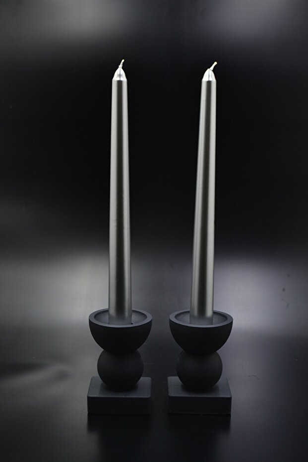 Şamdan ve Mum Seti 2li - 1