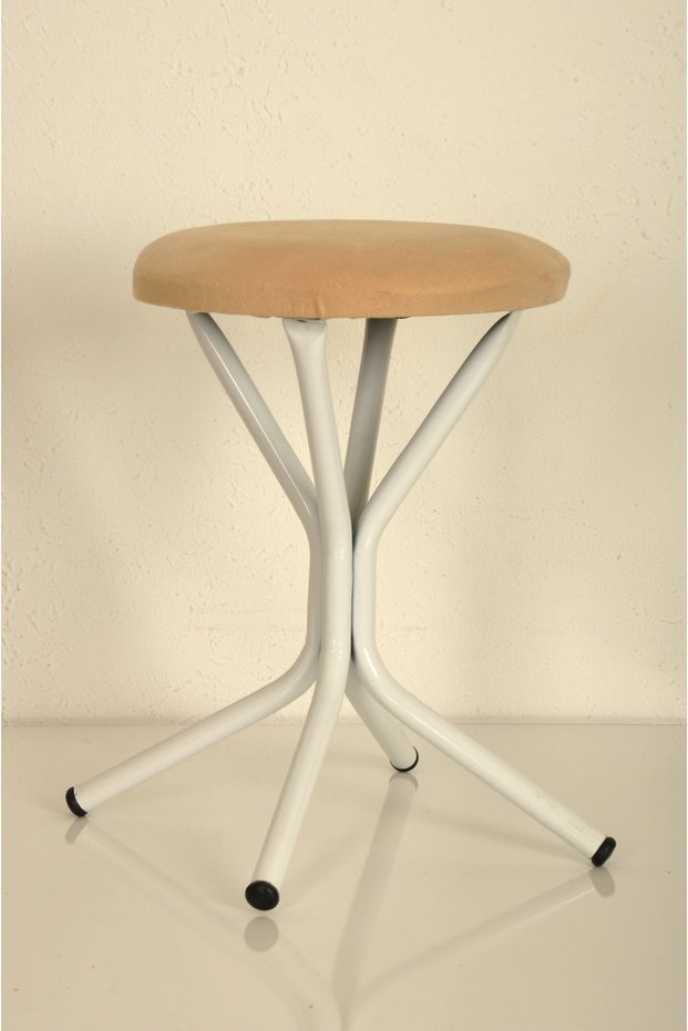 White Trophy Stool (1 Pc)