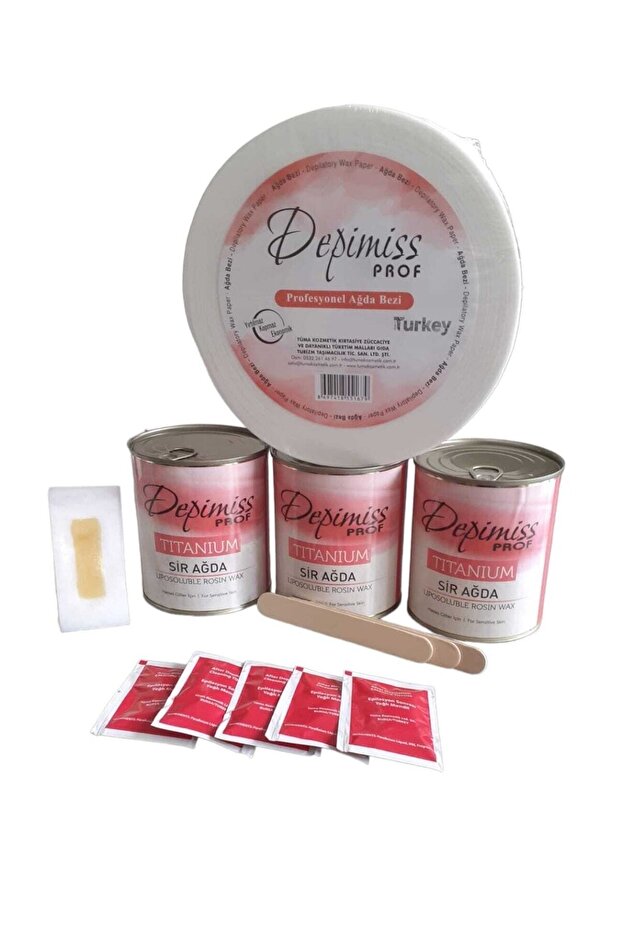 Pudralı Konserve Sir Ağda 3 Ad 1 Adt 60 Mt Ağda Bezi M2/85gr 3 Ad.spatula 5 Ad.ağda Mendili - 1