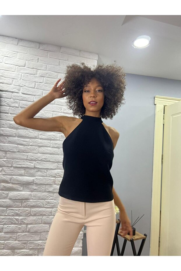 Halter Yaka Bluz - 3