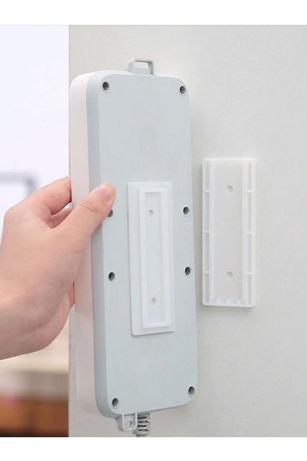 Yapışkanlı Eşya Sabitleme Klipsi Kumanda, Priz, Modem, Düzenleyici Mandal Askı Kızak - 6