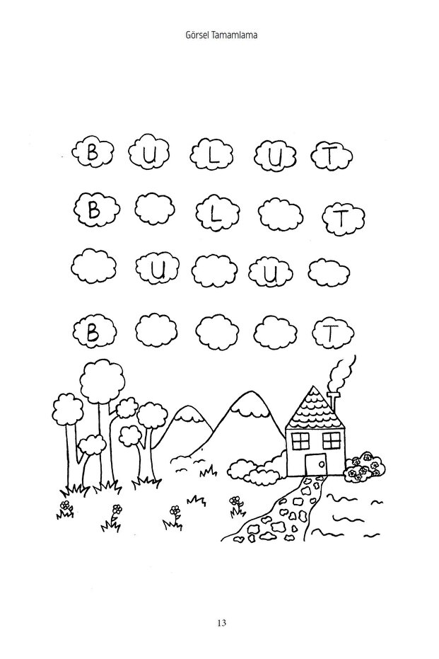 Okuma ve Yazmayı Güçlendirmek için Görsel Tamamlama / Tılsım Yayınevi / 9786057147677 - 5