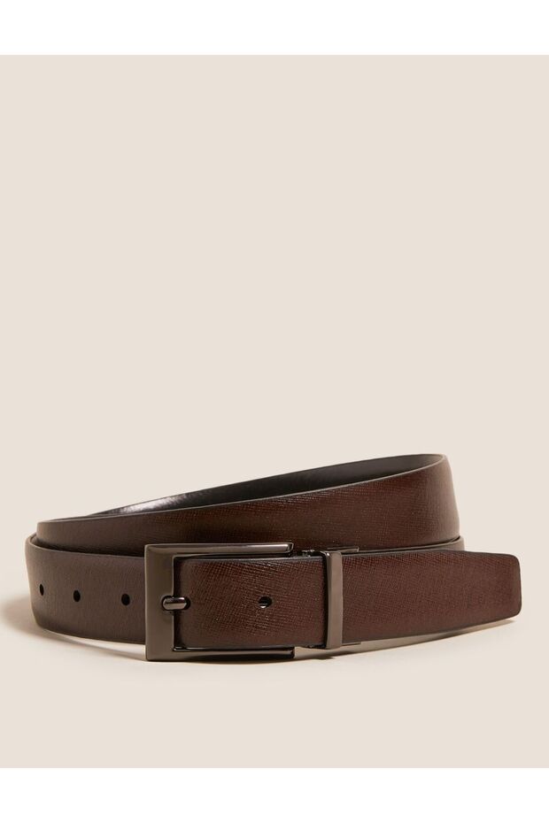 Çift Taraflı Deri Kemer - 1