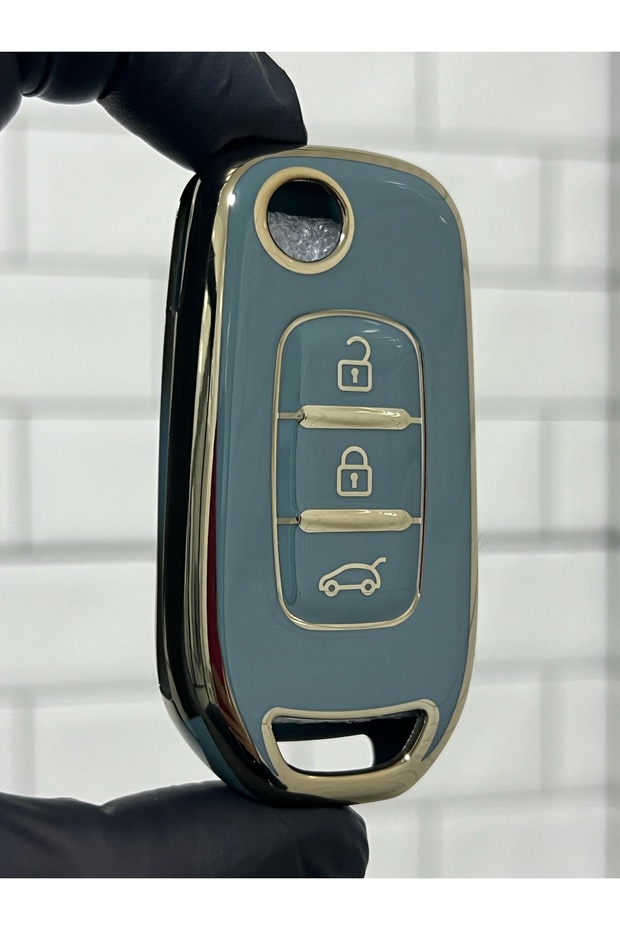 Renault Express - Gray Nano Key Case, Switchblade