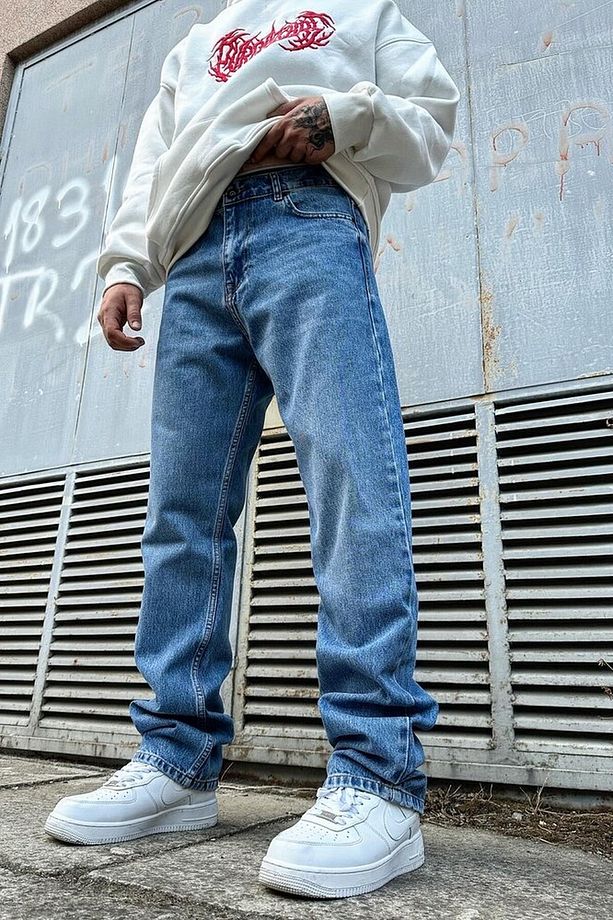 Mavi Baggy Pantolon A108 K-10 - Mavi - 1