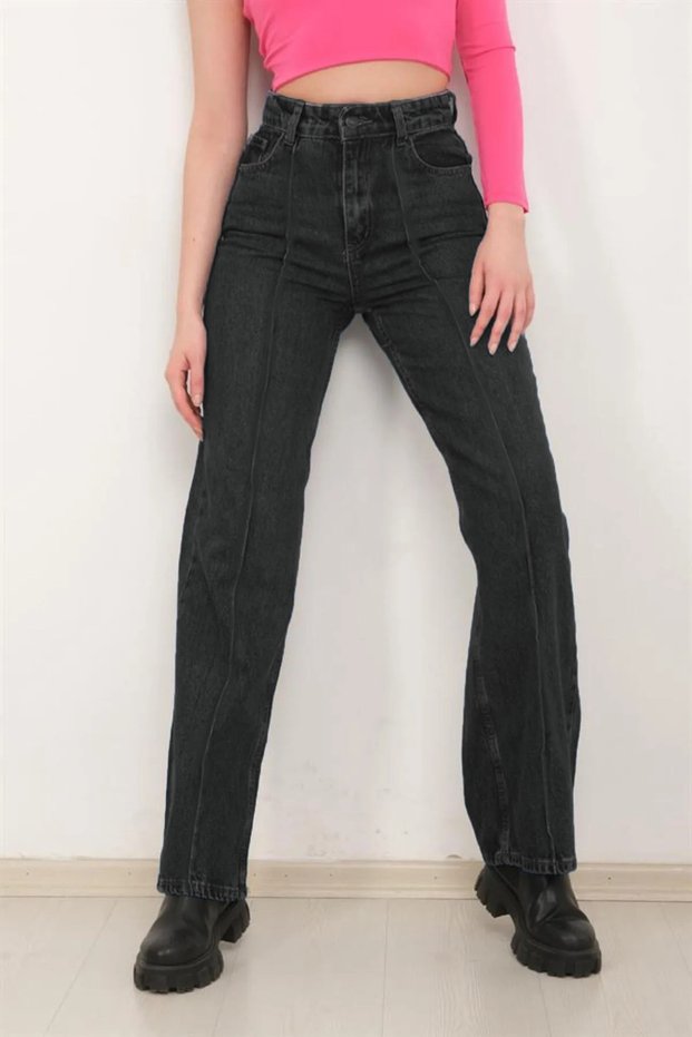 Girl's Denim High Waist Wide Leg Jeans