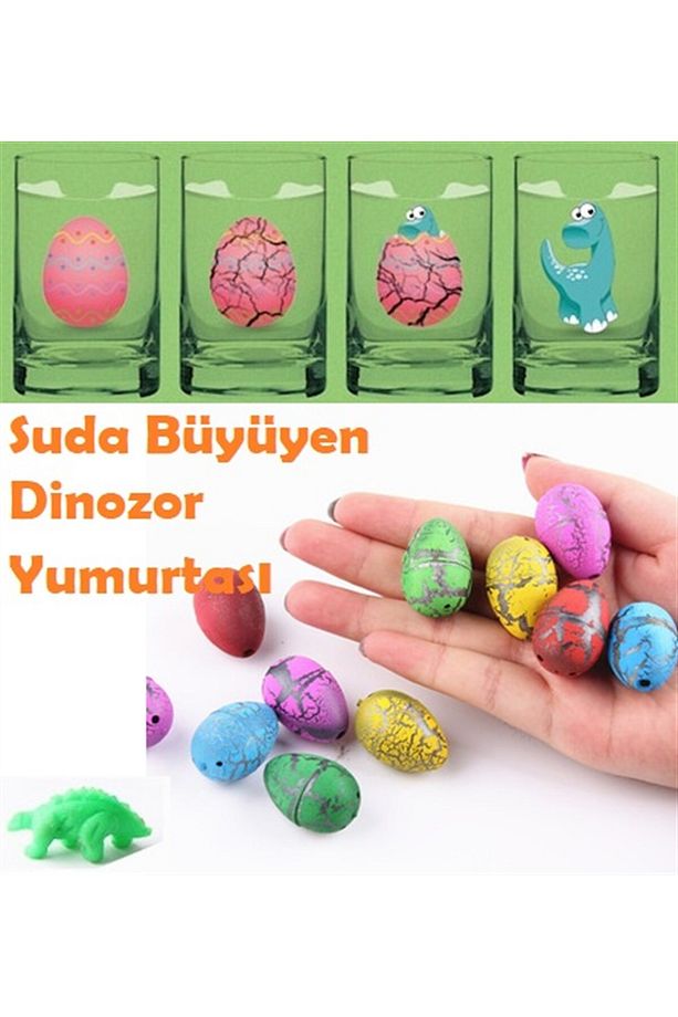 Oyuncak Dinazor Yumurtası Suda Büyüyen Dinazor Yumurtası Küçük Boy 4 Adet - 3