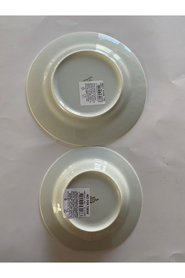 6 Adet Porselen Yemek Tabağı + 6 Adet Servis Tabağı - 3