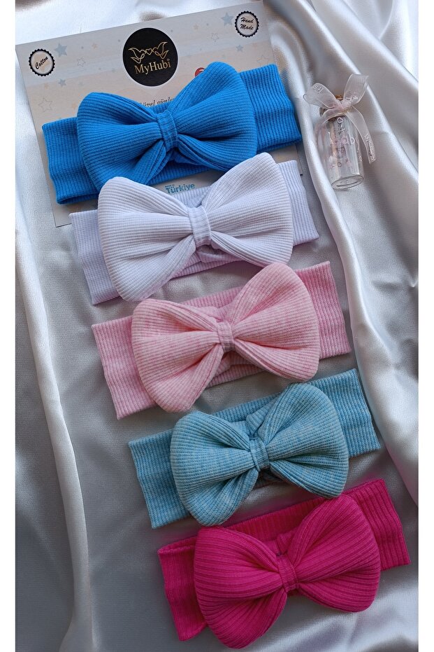 5-Piece Combination (Boxed) Handmade Baby Girl Grand Bandana