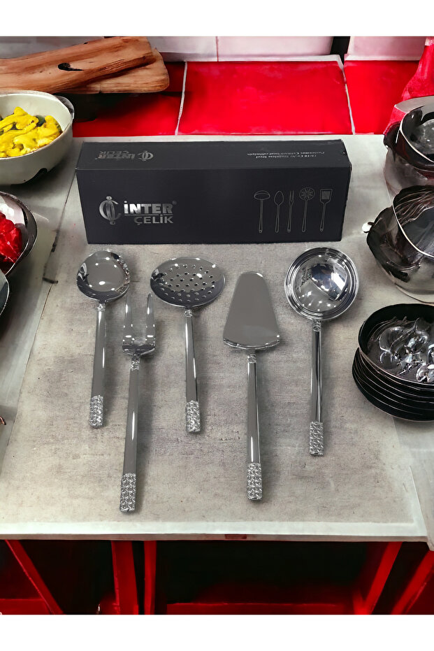 İnter Çelik Yıldız Model Servis Takımı 5 Prç. - 2