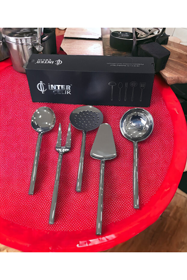 İnter Çelik Işıl Model Servis Takımı 5 Prç. - 1