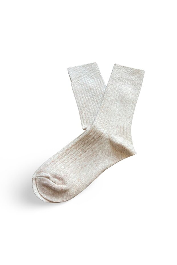 Endémique Studio The Wool VL Bone-Kadın Çorap - 2