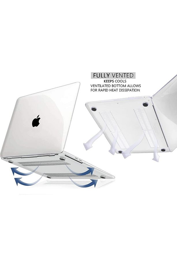 MacBook Air 13" Kılıf Kapak A2337(M1)/ A2179/ A1932, İnce Sert Kabuk Koruma Kılıfı - 4