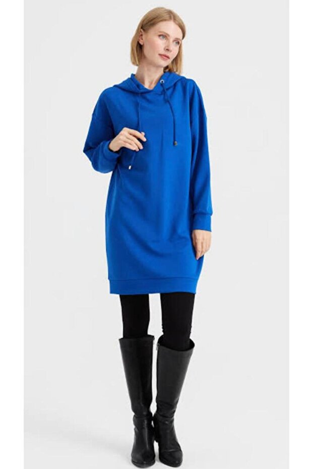 Μπλε φόρεμα ιδρώτα - 3