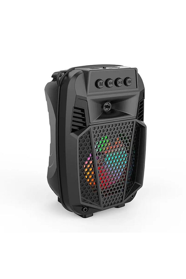 ZQS1430 Rgb Ledli FM Radyolu USB ve Mikrofon Girişli 4 İnç Bluetooth Hoparlör - 3