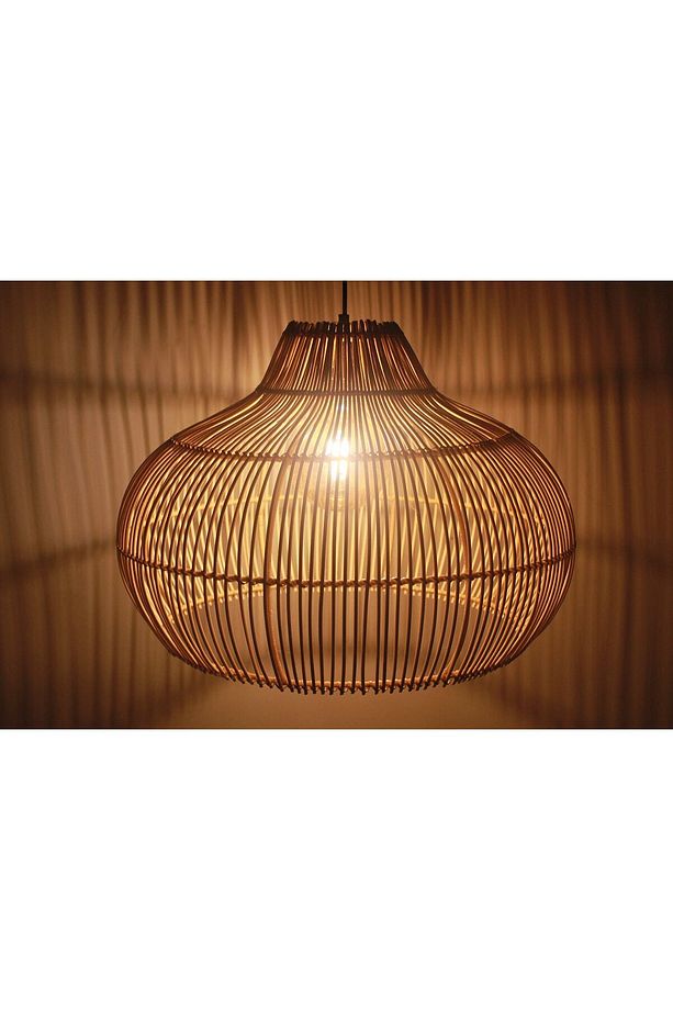 Modern Rattan Bambu Sarkıt Avize - 2