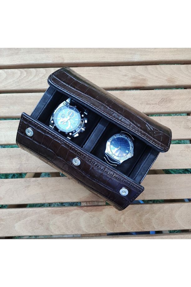 Deri Saat Kutusu Rolex Kutusu Saat Rollu Watch Roll Longines Kutusu Watch Box - 1