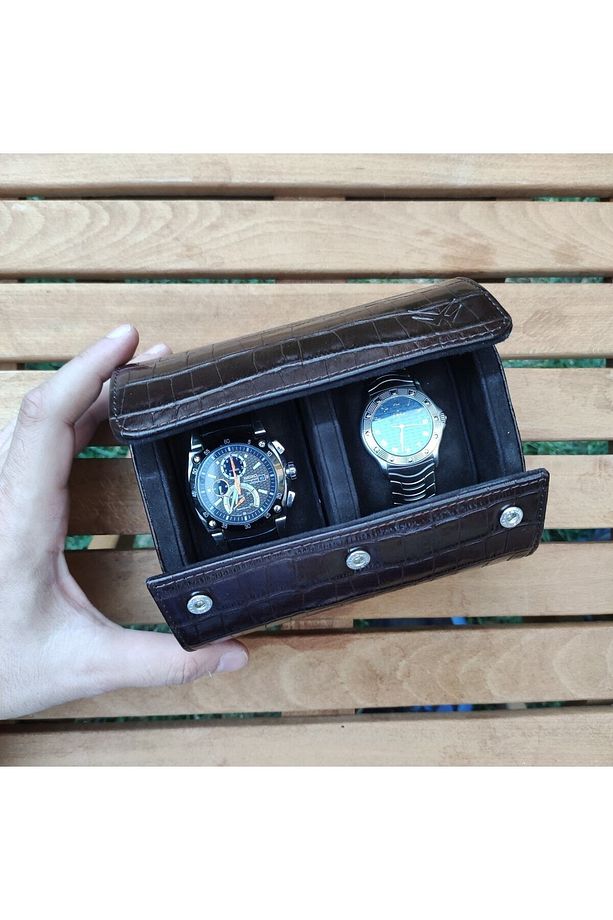 Deri Saat Kutusu Rolex Kutusu Saat Rollu Watch Roll Longines Kutusu Watch Box - 6