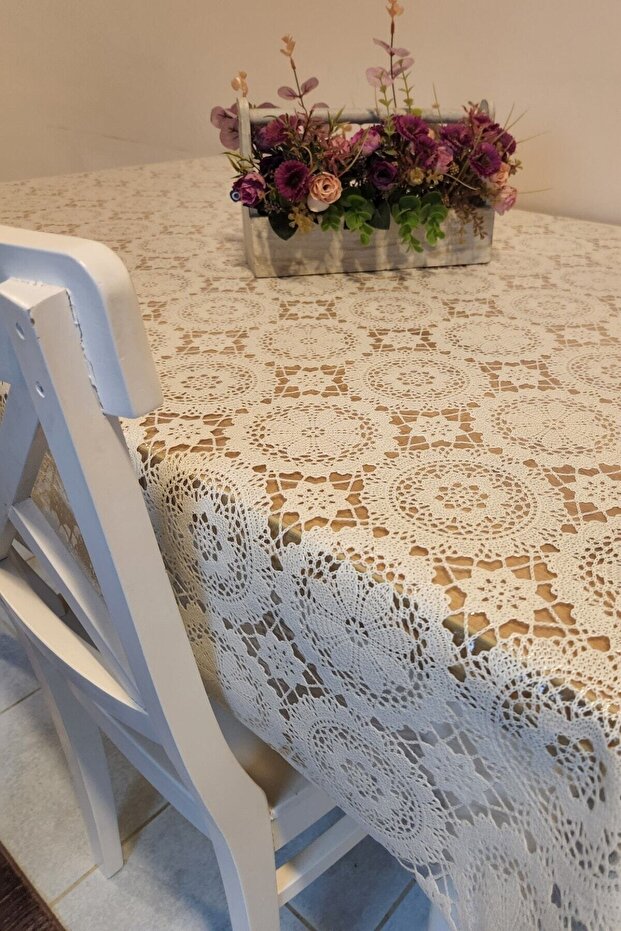 قماش زيتي مستورد من مادة PVC - مفرش طاولة قابل للمسح - 1