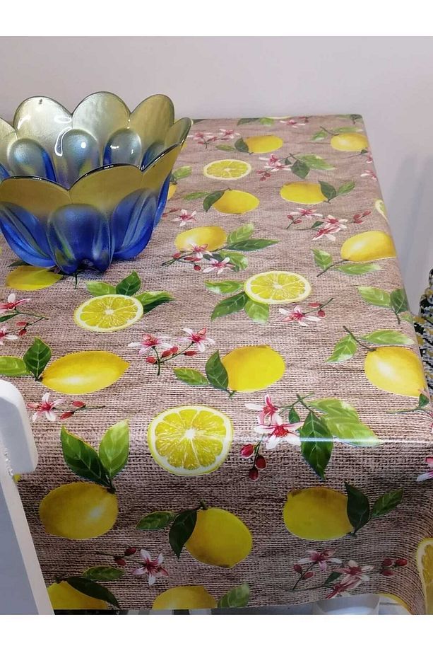 ELYAFLI PVC MUŞAMBA - DESENLİ SİLİNEBİLİR MASA ÖRTÜSÜ - 5