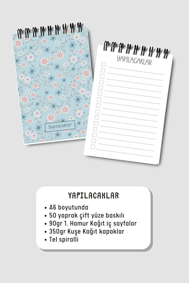 Do List A6 Notebook with Flexible Cardboard Cover, Mini Notebook - 3