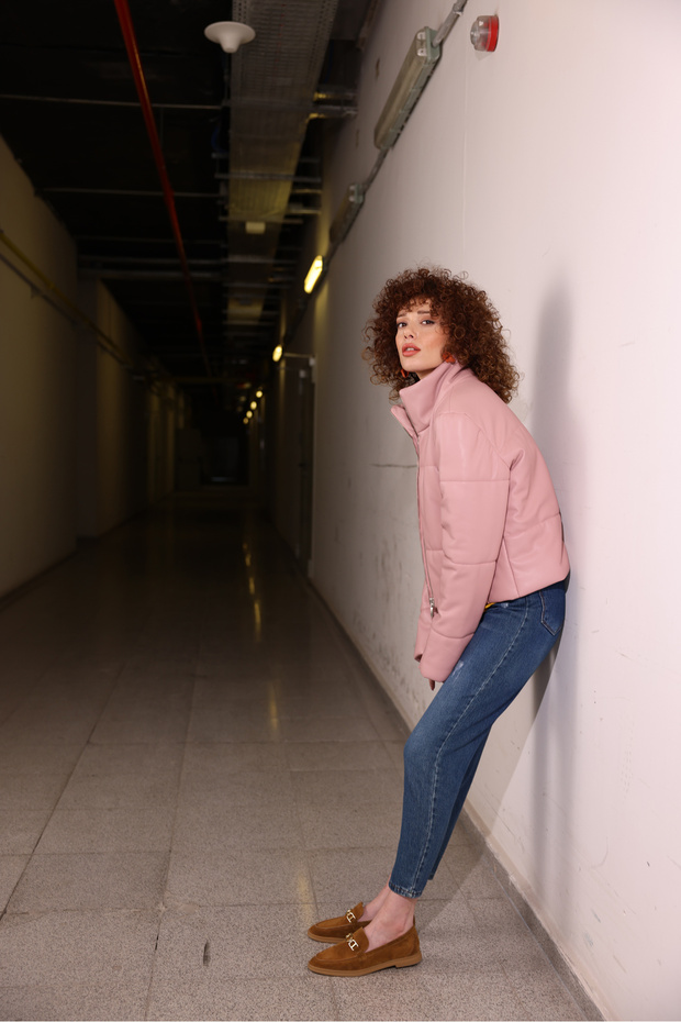 Deri Şişme Mont - 4