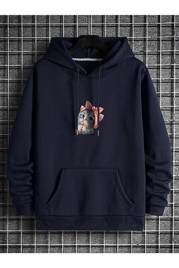 Cute Cat Hooded Oversize Sweatshirt