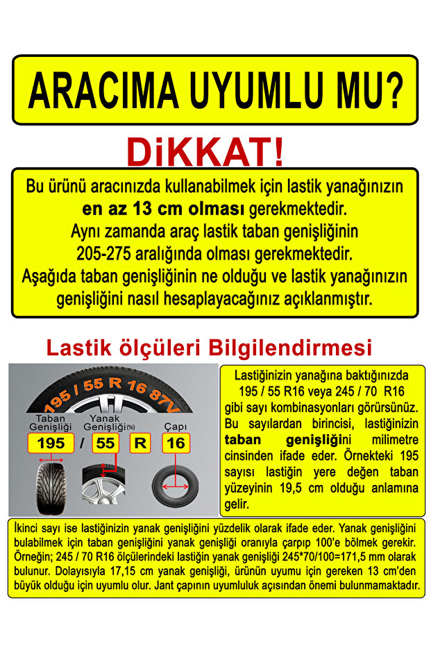 Yoldaş Takmatik Tip Kar Zinciri 6'lı Pro Set - 3