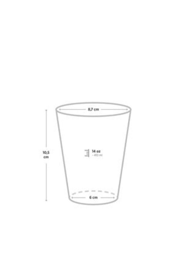 Karton Kağıt Bardak 14oz 410ml Ekstra Kalın Siyah Kapaklı 100 Adet - 4