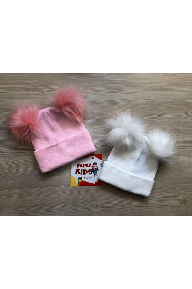 Çift Ponponlu Bere 4 Li Set - 1