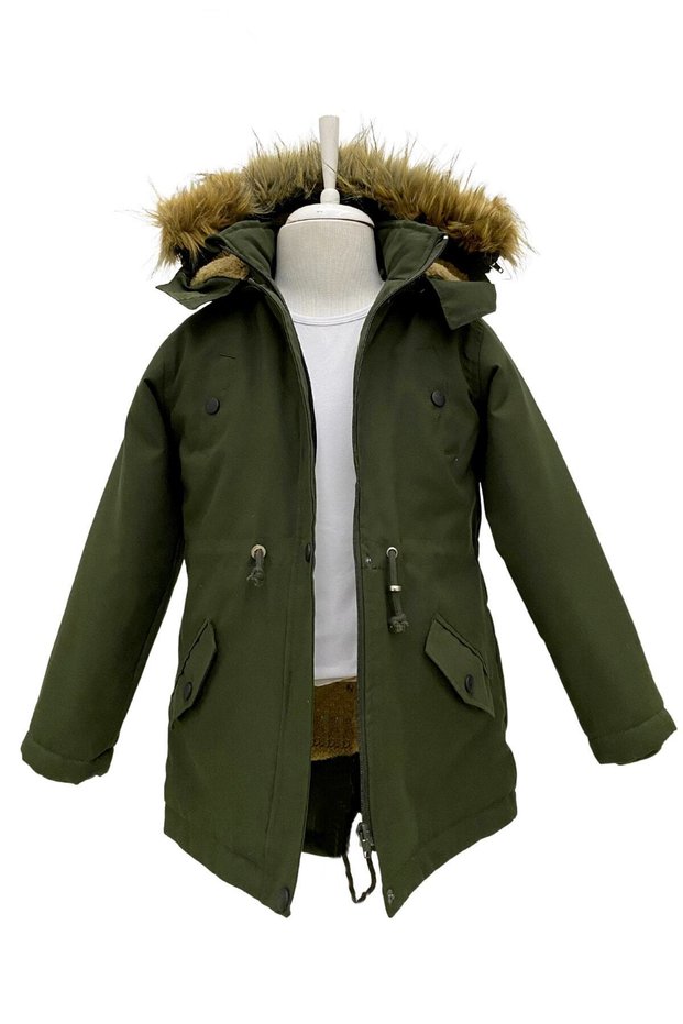 Children's Canvas Fabric Jacket Coat Age 5. 6 Years. 7 Years. 8 years old. 9 Years. 10 years. 11 years old. 12 years. 13 years old.