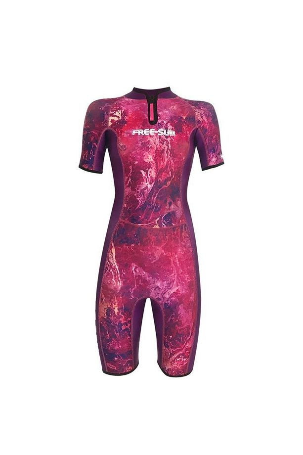 2mm Dreams Purple Kadın Shorty (KISA) Sörf, Scuba Tüplü Dalış Elbisesi Wetsuit - 3