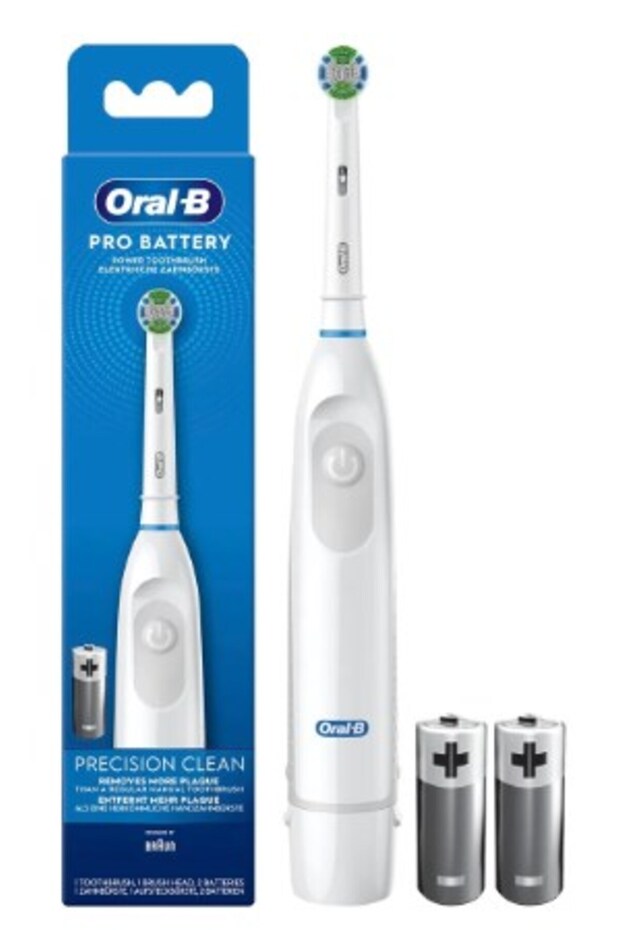 Pilli Diş Fırçası Precision Clean Professional Battery Beyaz - 1