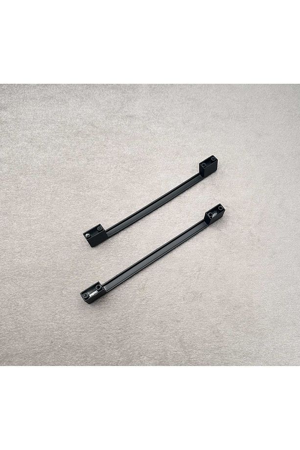 Star Mat Siyah Mutfak Dolap Çekmece Köprü Kulpu 160 Mm 192 Mm (16 Cm - 19,2 Cm) 2 Adet - 4